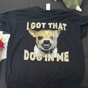 Black Chihuahua Face Short Sleeve Tee